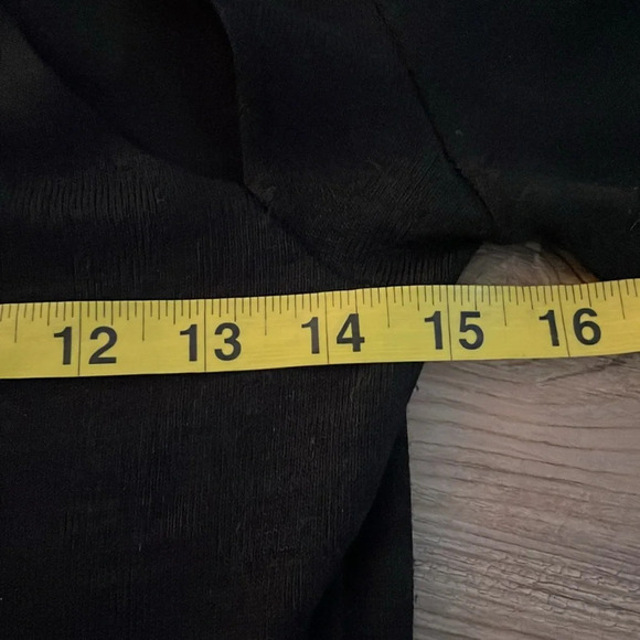 Zara knit midi dress Front cutouts Long sleeved Black Size S NWT Stretchy Sleek - Picture 6 of 12